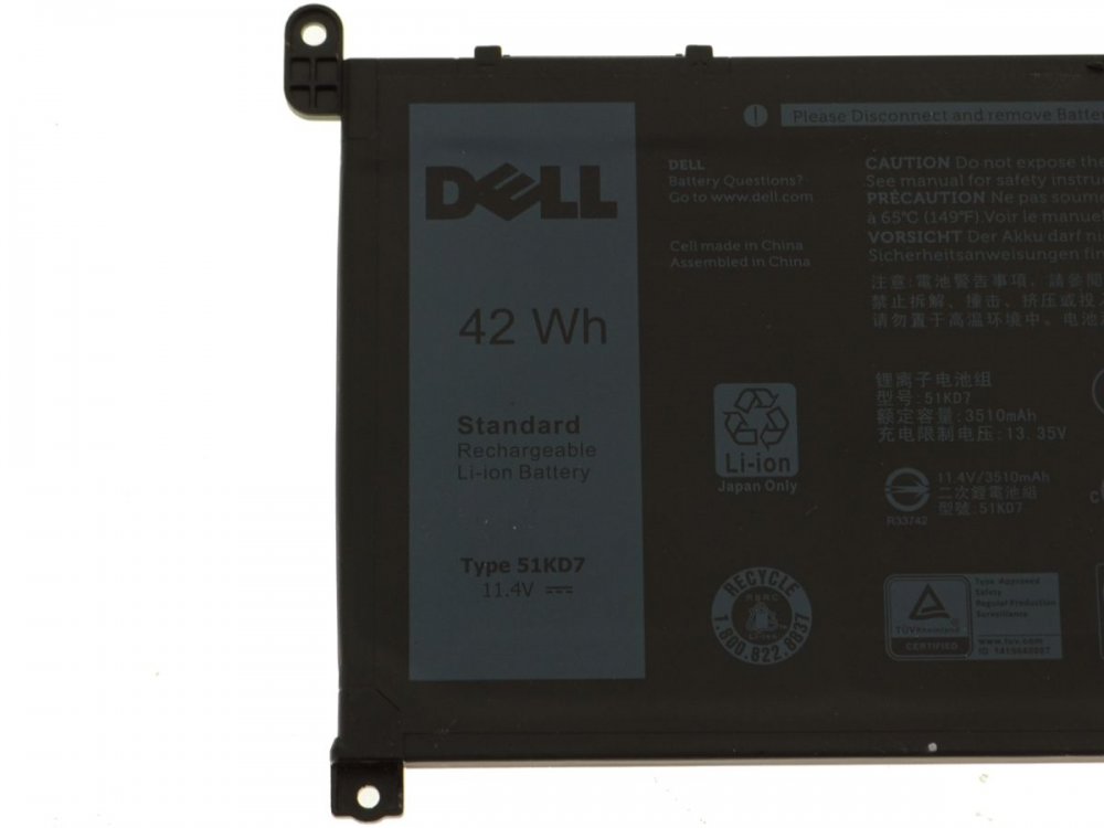 Original 42Wh 3 Zellen Dell Chromebook 3100 P29T P29T001 Akku