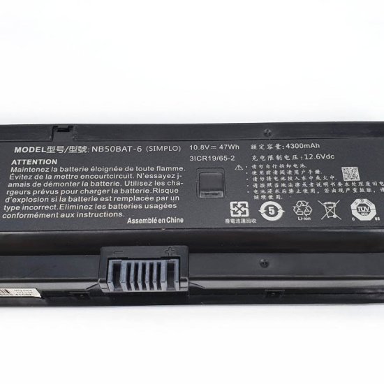 10.8V 4300mAh 47Wh Clevo NB55TJ1 Akku - zum Schließen ins Bild klicken