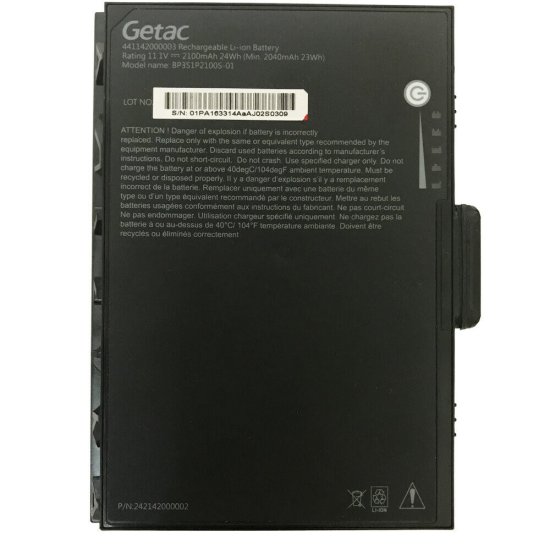 Original 2100mAh 24Wh 3 Zellen Getac BP3S1P2100S-01 Akku - zum Schließen ins Bild klicken