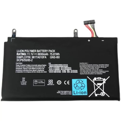 6830mAh 75.81Wh 4 Zellen Gigabyte GNS-I60 Akku