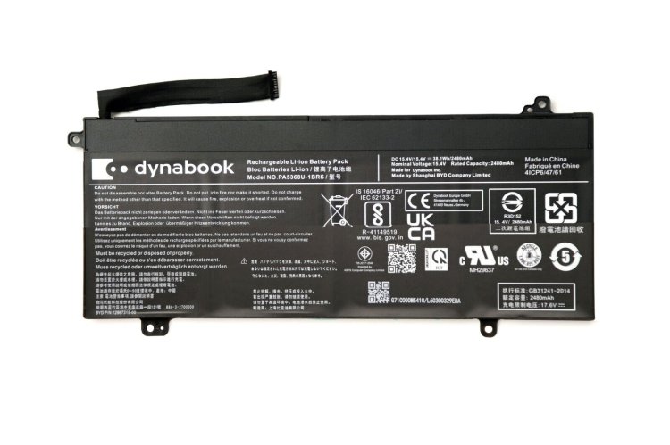 Original 2480mAh 38.1Wh Toshiba Dynabook Satellite Pro L50-G-17J Akku - zum Schließen ins Bild klicken