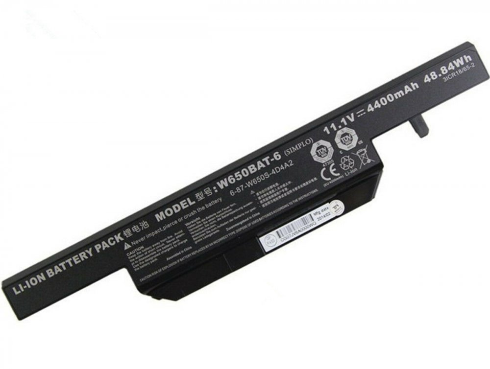 Original 4400mAh 48.84Wh 6 Zellen Clevo 6-87-W650S-4D7A4 Akku