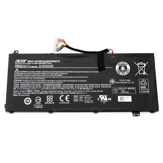 4515mAh 34.31Wh 2 Zellen Acer AP18B18J Akku - zum Schließen ins Bild klicken