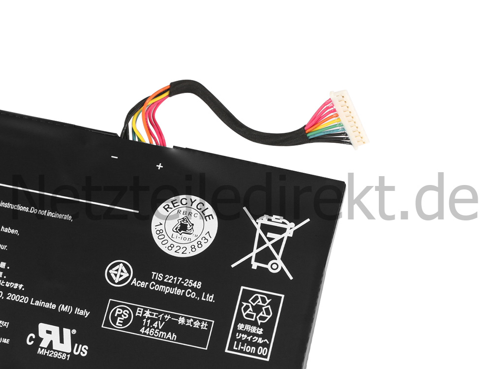 Acer Aspire V15 MS2391 R7-571G-53338G75ass Akku 4605mAh