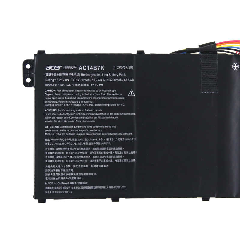 Original 3320mAh 50.7Wh 4-Zellen Acer Swift 3 SF314-56G-55QM NX.H4ZCF.001 Akku