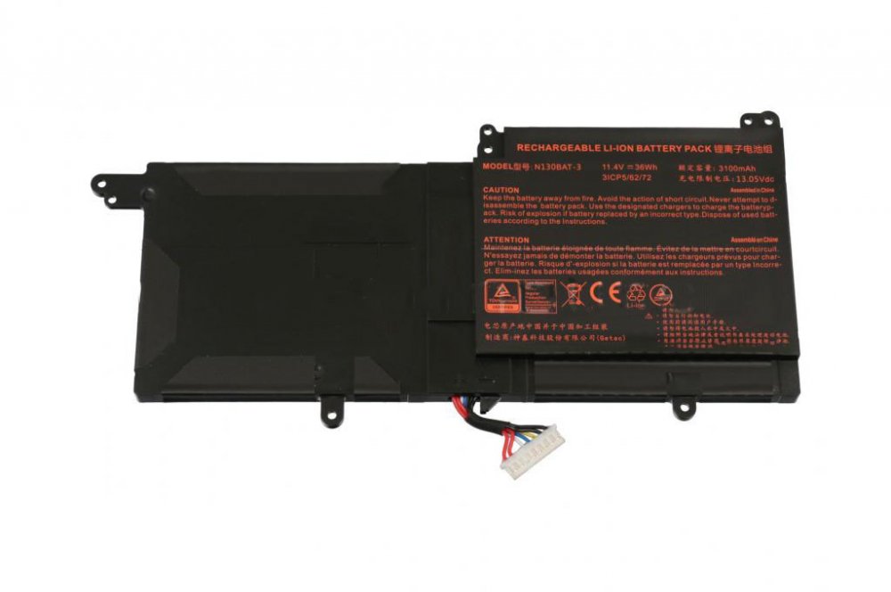 3100mAh 36Wh Clevo N131ZU Akku