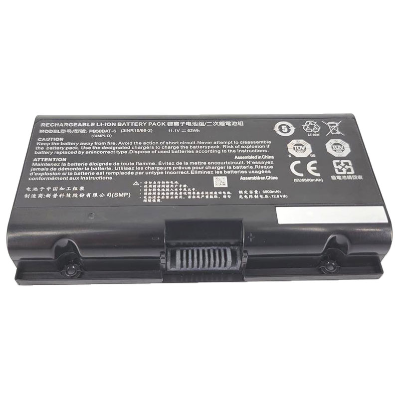5500mAh 62Wh 11.1V Clevo PB51RF Akku