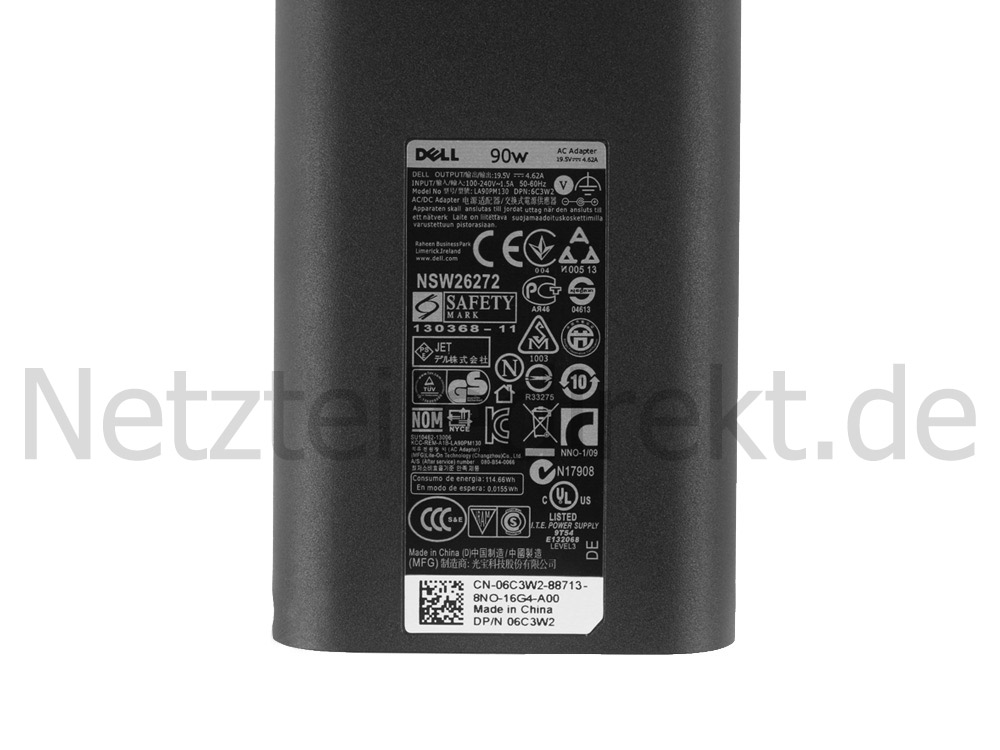 Original Netzteil Ladegerät Dell Latitude E5510 90W