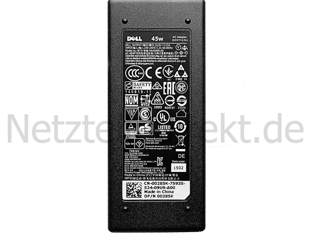 Netzteil Ladegerät Dell XPS 13 L322X P29G Ultrabook 45W