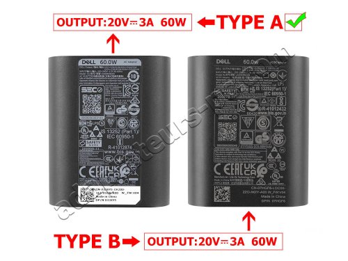 Original 60W USB-C Dell Latitude 5550 Netzteil Ladegerät + Kabel