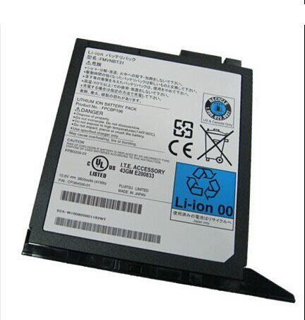 Original 3800mAh 41Wh 6 Zellen Fujitsu FPCBP196AP Media Bay Akku