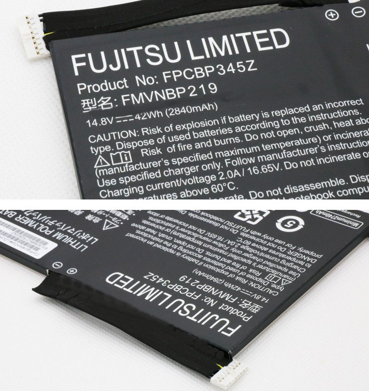 Original 2840mAh 42Wh 4-Zellen Fujitsu FPB0280 Akku