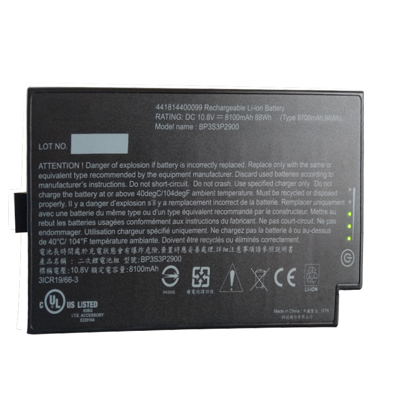 8100mAh 88Wh 9 Zellen Getac BP3S3P2900 Akku