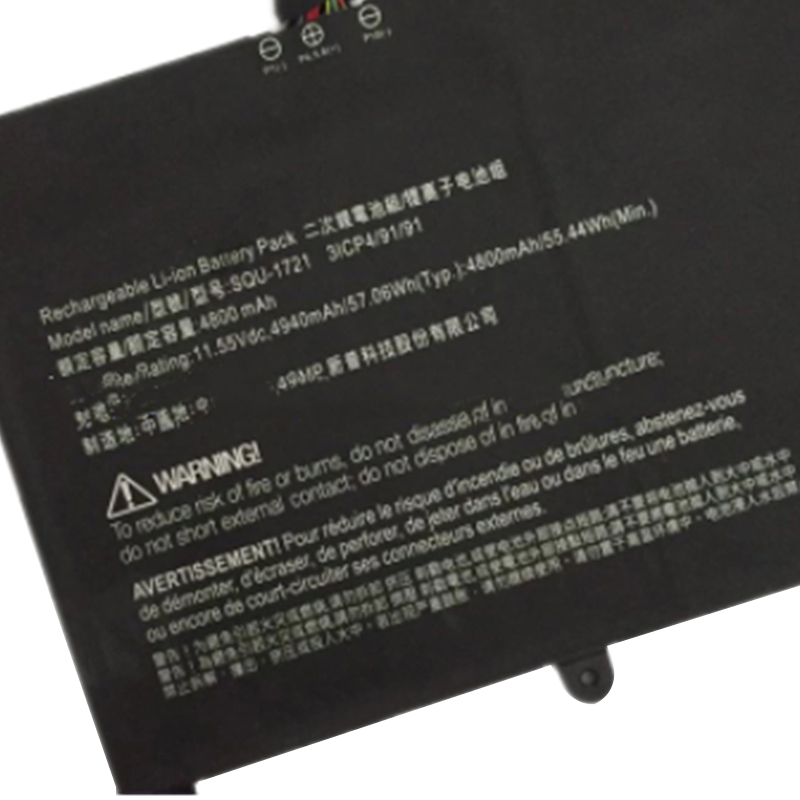 11.55V 4940mAh 57.06Wh 3-Zellen Hasee 3ICP4/91/91 Akku