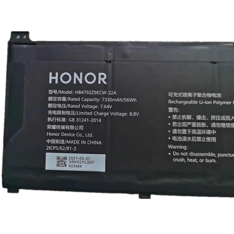 Original 7330mAh 56Wh Honor Magicbook 14 i7-1165G7 Akku