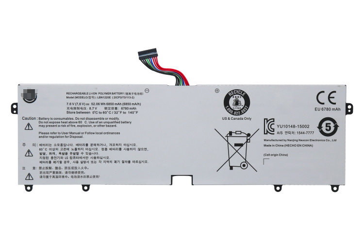 6850mAh 52.06Wh LG 15UD560-KX7USE Akku