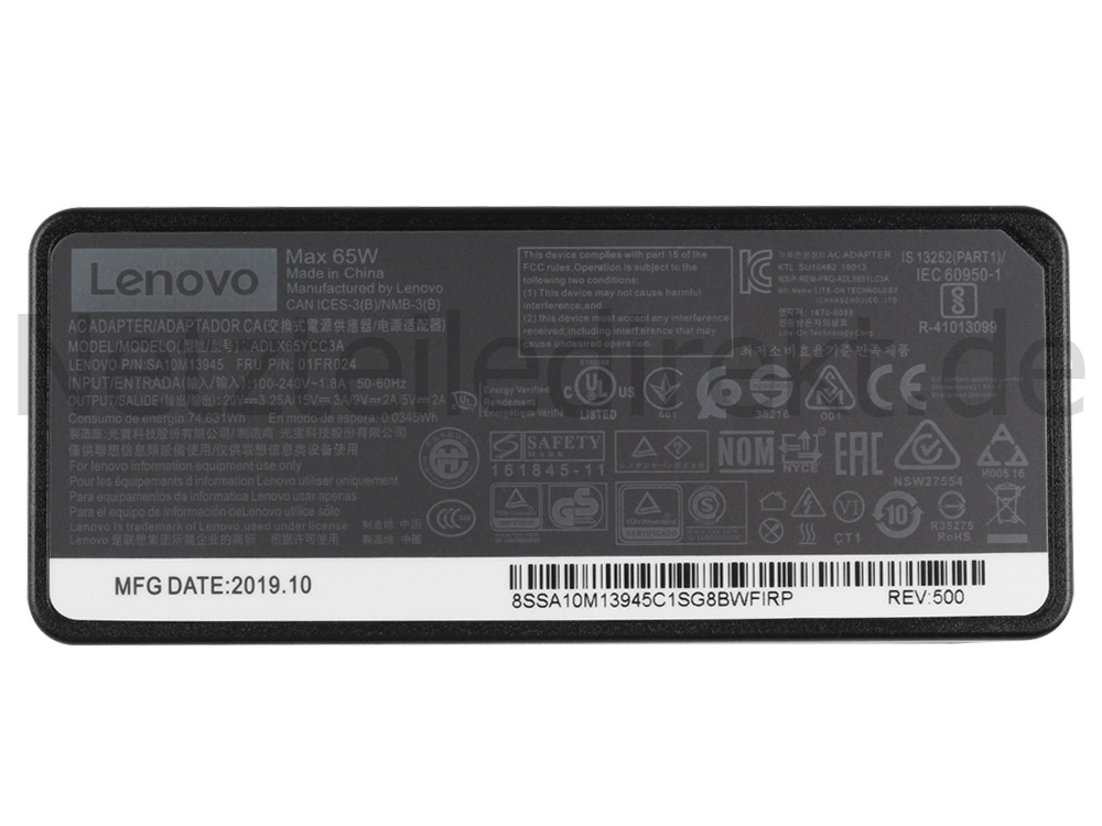 Netzteil Ladegerät Samsung Galaxy Book SM-W720NTKBXAR 65W USB-C