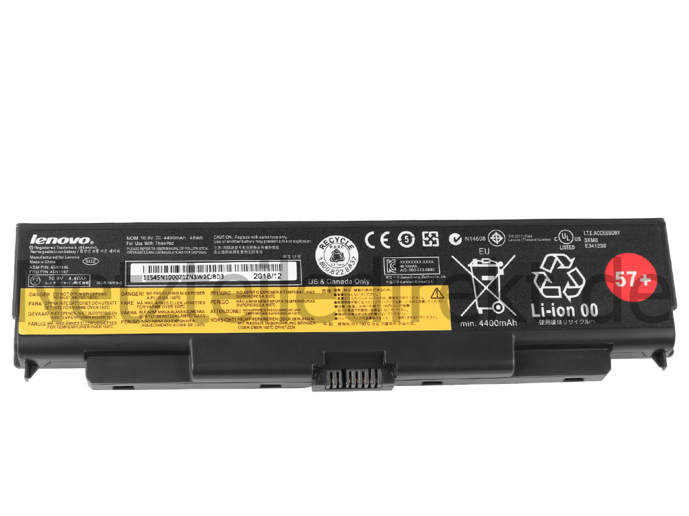 Lenovo 0C5286345 N1145 45N1147 45N1148 45N1149 Akku