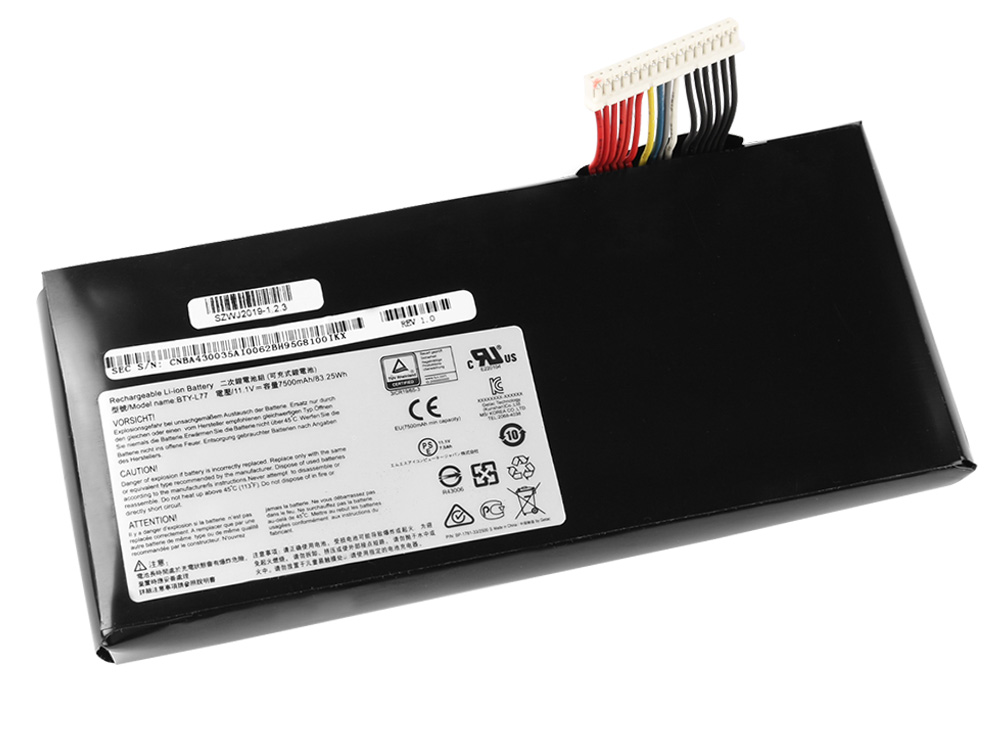 Original 83.5Whr 9 Zellen 7500mAh Akku MSI GT72 2PE-020CZ