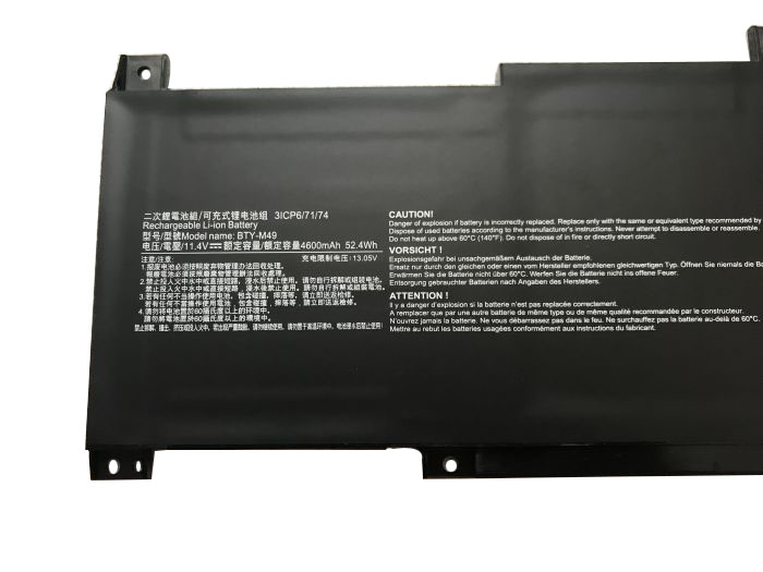 4600mAh 52.4Wh Akku MSI Prestige 14 Evo A12M-032AU