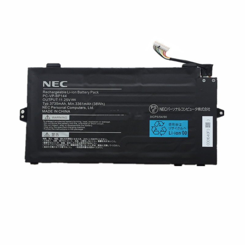 Original 11.25V 3361mAh 38Wh 2-Zellen NEC 3ICP5/54/90 Akku