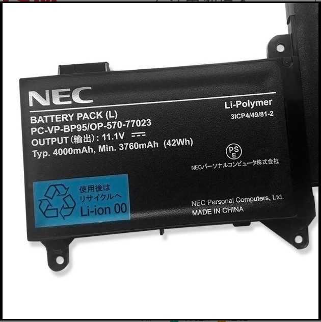 Original 11.1V 4000mAh 42Wh 6-Zellen NEC OP-570-77023 Akku