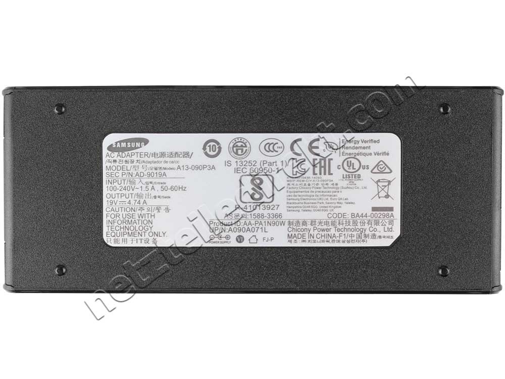 Original Netzteil Ladegerät Samsung Serie 3 NP300V3A-S01NL 90W