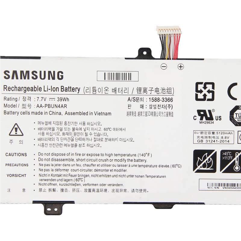 Original 5120mAh 39Wh Samsung NP900X5L-K02US Akku
