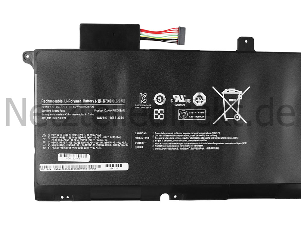 Original 8400mAh 62Wh Akku Samsung NP900X4B-A01DE