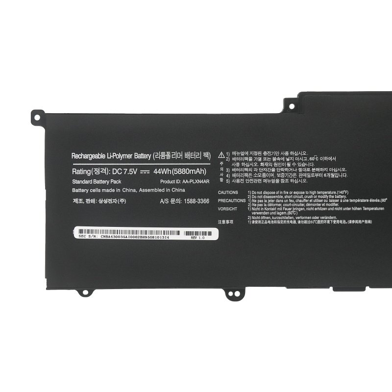 5880mAh 44Wh Samsung 900X3D-A04 Akku