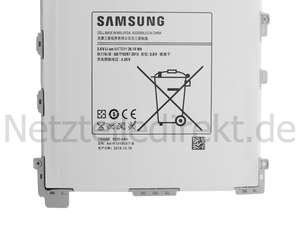 Samsung Galaxy Note Pro 12.2 32GB 64GB (Wi-Fi) Akku 9500mAh