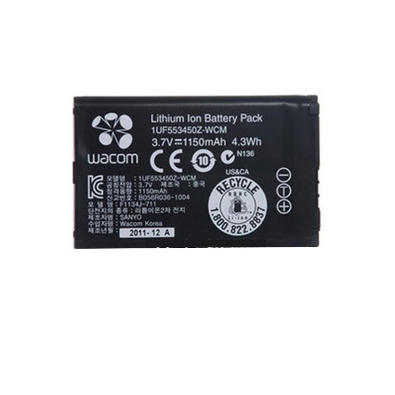 Original 1150mAh 4.3Wh 1 Zellen Wacom PTH-450-DE Akku